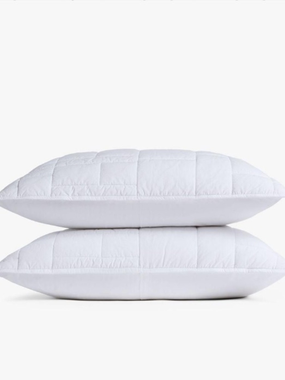 Today only NWT Parachute set of 2 Plush White Quilted Pillow shams